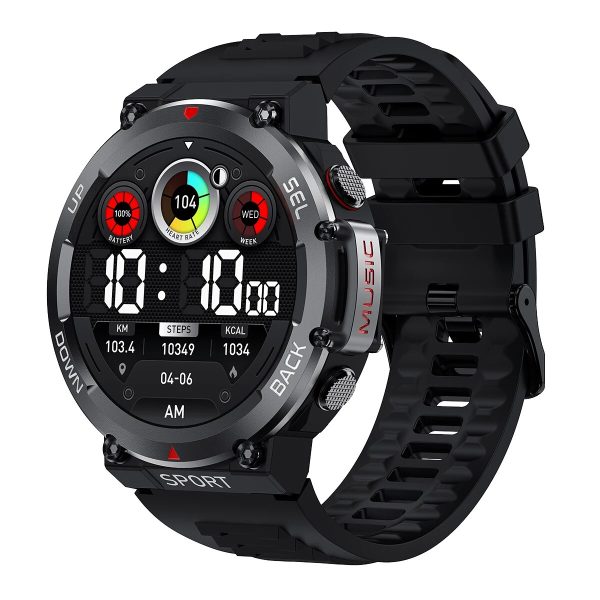 Lemfo LEM33 Rugged Waterproof NFC Bluetooth Calling Smartwatch - Image 2