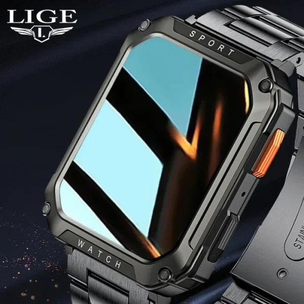 LIGE Military Grade Rugged AOD Smartwatch - Image 3