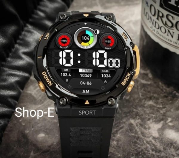 Lemfo LEM33 Rugged Waterproof NFC Bluetooth Calling Smartwatch - Image 2