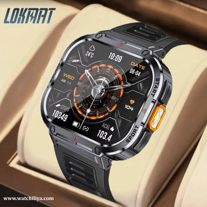 AOD Latest Ultra Wide Screen Bluetooth Calling Waterproof Smartwatch 2025