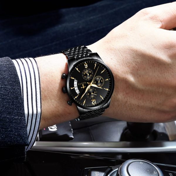 TRSOYE Japan Movement Men’s Luxury Waterproof Wristwatch - Image 2