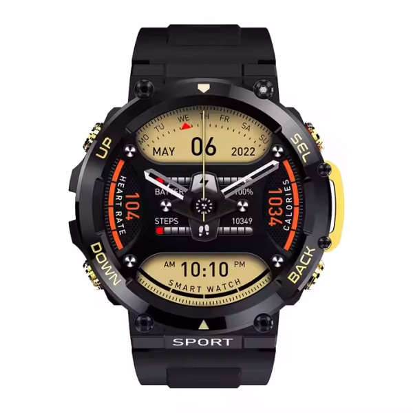 Rugged Waterproof Smartwatc Military Grade Bluetooth Calling Smartwatch - Image 3