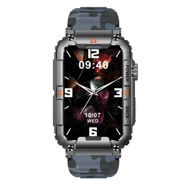 Rugged Camouflage Waterproof Silk Narrow Smart Watch - Image 2
