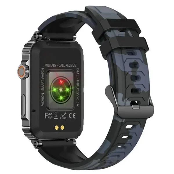 Rugged Camouflage Waterproof Silk Narrow Smart Watch - Image 4