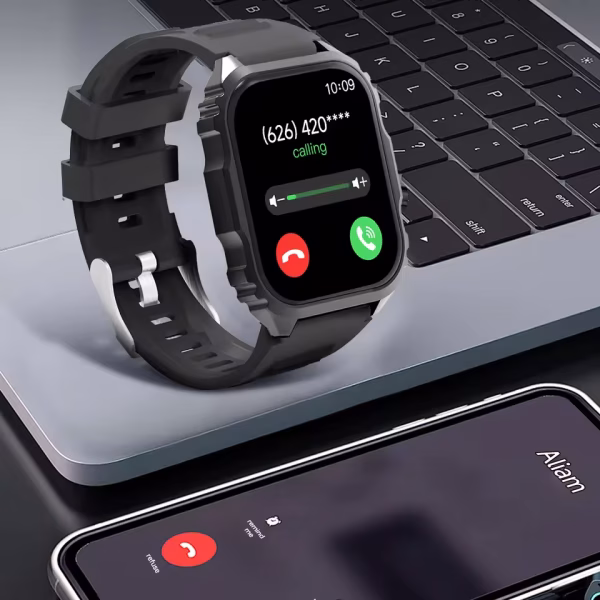 LIGE Multifunctional Bluetooth Calling Heart rate BP Waterproof Rugged Design Smart watch H18 - Image 4