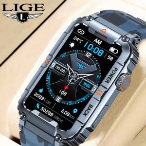 Rugged Camouflage Waterproof Silk Narrow Smart Watch