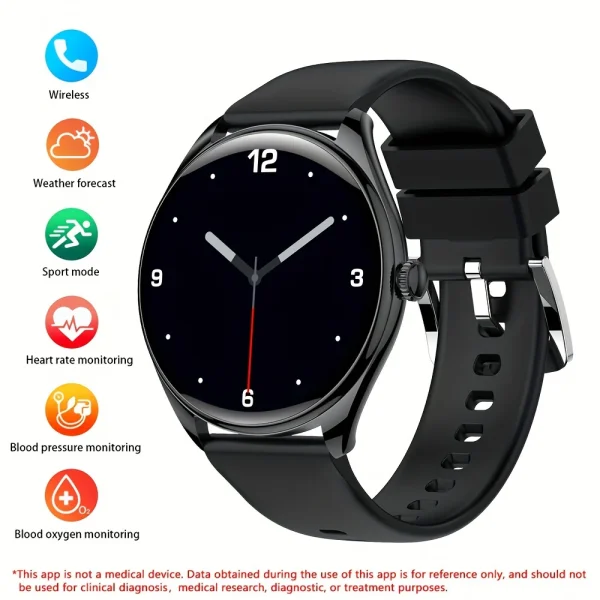 AOD Super AMOLED Display Blood Sugar Luxurious Smartwatch MT55 Super Slim - Image 2