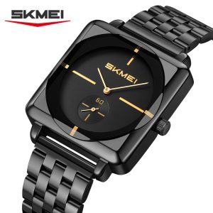 SKMEI Business Luxury Quartz Men Watches Dimensional Texture Dial 